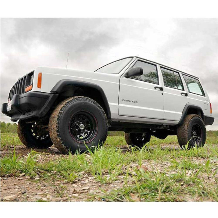 Kit Suspensie de Ridicare cu Amortizoare N3, Rough Country Lift 3 Inch, Jeep Cherokee 1984 - 2001 - EDK.ro