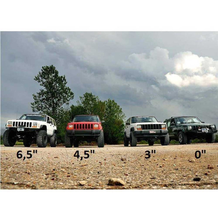 Kit Suspensie de Ridicare cu Amortizoare N3, Rough Country Lift 3 Inch, Jeep Cherokee 1984 - 2001 - EDK.ro