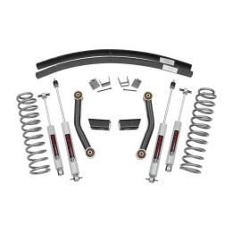 Suspension Lift Kit with N3 Shock Absorbers, Rough Country Lift 3 Inch, Jeep Cherokee 1984 - 2001 - EDK.ro