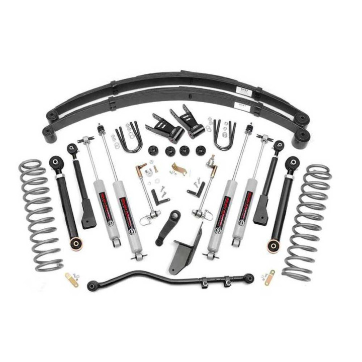 Suspension Lift Kit X-series, Rough Country Lift 6.5 Inch, Jeep Cherokee 1984 - 2001 - EDK.ro
