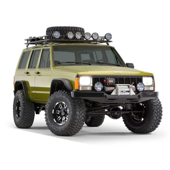 Front and Rear Fender Flares, Bushwacker Flat Style, Jeep Cherokee 1984 - 2001 - EDK.ro