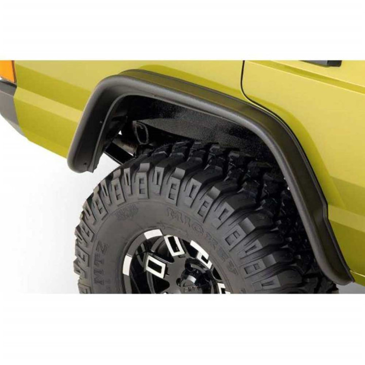 Front and Rear Fender Flares, Bushwacker Flat Style, Jeep Cherokee 1984 - 2001 - EDK.ro