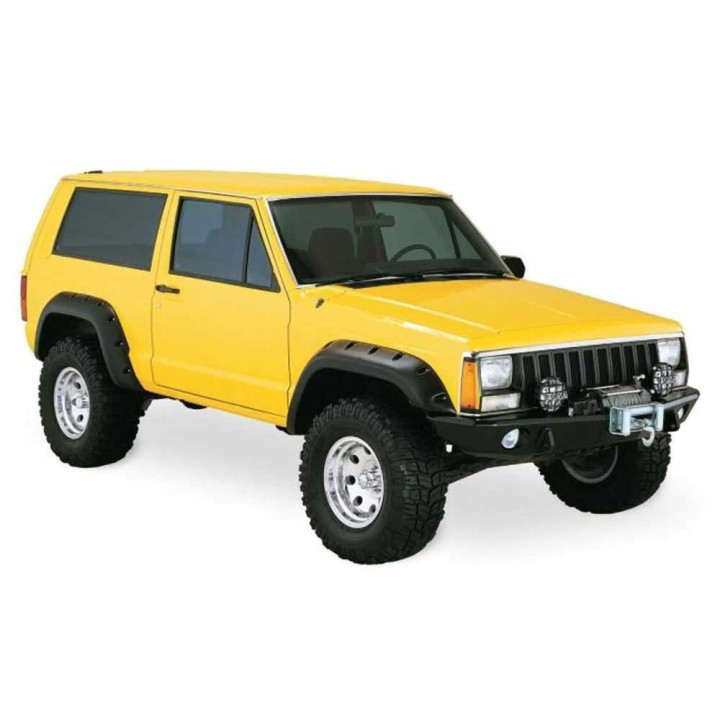 Front and Rear Fender Flares, Bushwacker 2 door Cut-Out Style, Jeep Cherokee 1984 - 2001 - EDK.ro