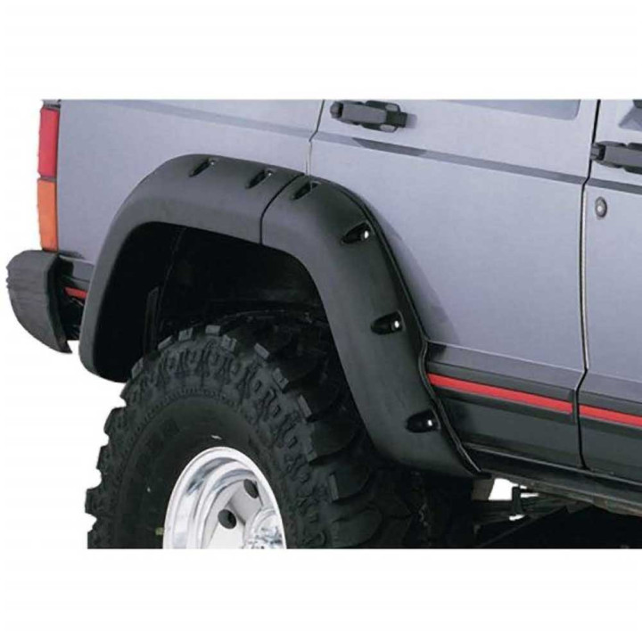 Extensii Aripi Față și Spate, Bushwacker 4 Uși Cut-Out Style, Jeep Cherokee 1984 - 2001 - EDK.ro