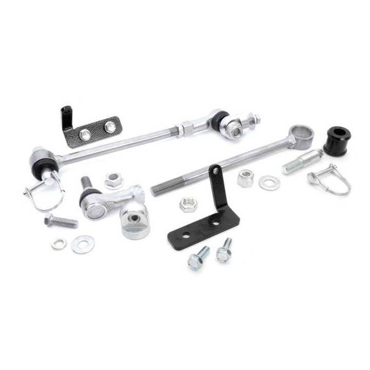 Bielete Bară Antiruliu Față cu Deconectare Rapidă, Rough Country Lift 3 Inch, Jeep Cherokee 1984 - 2001, Jeep Grand Cherokee 199