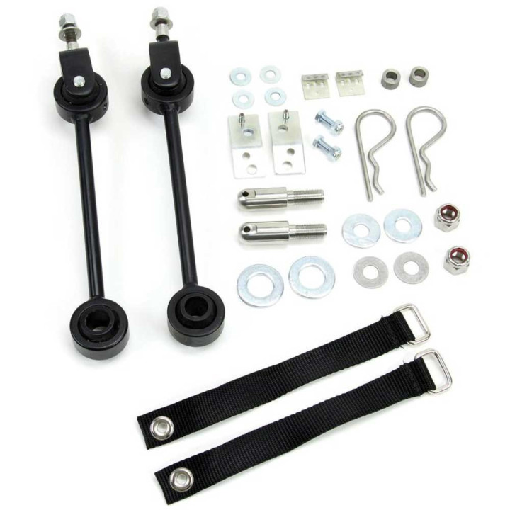 Front Quick Disconnect Sway Bar Links, TeraFlex Lift 2-4 Inch, Jeep Cherokee 1984 - 2001, Jeep Grand Cherokee 1993 - 1998 - EDK.