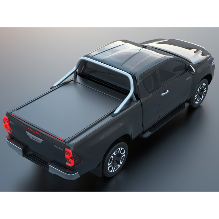 Închidere de Benă Tip Rulou Asistat, Tessera 4x4 Roll+, Toyota Hilux cu Rollbar OEM Cabină Extra 2016 - 2026 - EDK.ro