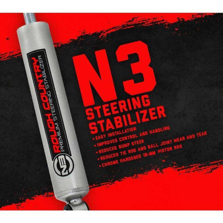 Stabilizator de Direcție, Rough Country N3 Premium, Jeep Cherokee 1984 - 2001, Jeep Grand Cherokee 1993 - 1998, Jeep Wrangler 19