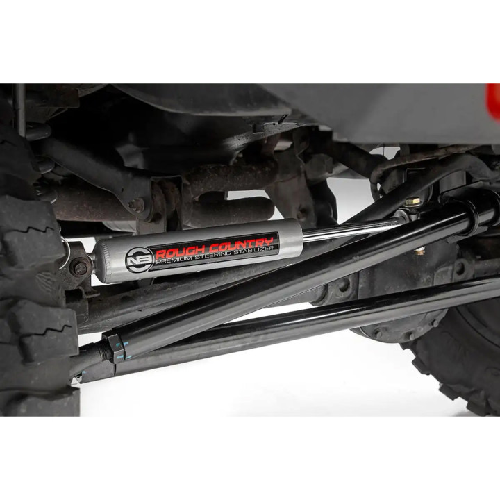 Kit de Upgrade Direcție cu Stabilizator, Rough Country Lift 4 Inch, Jeep Cherokee 1984 - 2001, Jeep Grand Cherokee 1993 - 1998, 