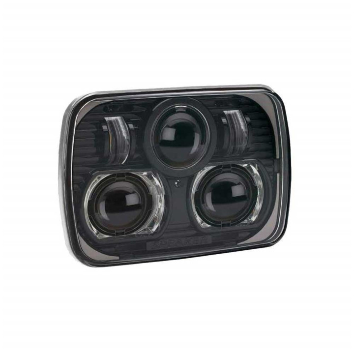 Headlights LED Black 7x5 Inch, JW Speaker 8900 Evolution, Jeep Cherokee 1984 - 2001, Jeep Wrangler 1987 - 1995 - EDK.ro