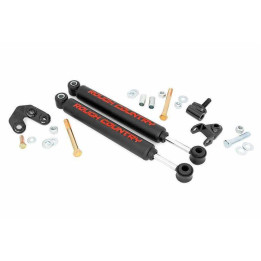 Dual Steering Stabilizer, Rough Country Lift 2.5-6.5 Inch, Jeep Cherokee 1984 - 2001, Jeep Wrangler 1997 - 2006 - EDK.ro