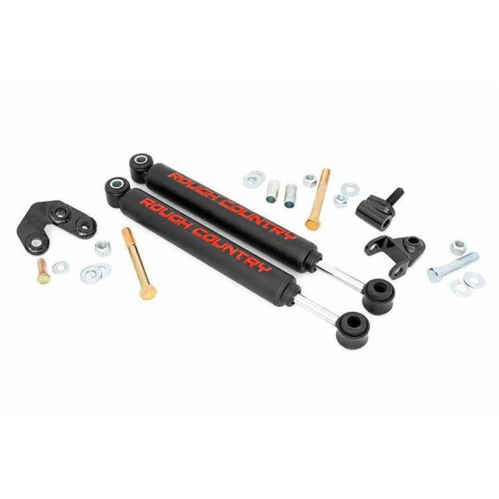 Dual Steering Stabilizer, Rough Country Lift 2.5-6.5 Inch, Jeep Cherokee 1984 - 2001, Jeep Wrangler 1997 - 2006 - EDK.ro