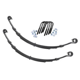 Front Leaf Springs with U-bolts, Rough Country Lift 4 Inch, Jeep CJ 1971 - 1986 - EDK.ro