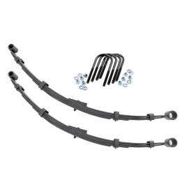 Rear Leaf Springs with U-bolts, Rough Country Lift 2.5 Inch, Jeep CJ 1971 - 1986 - EDK.ro