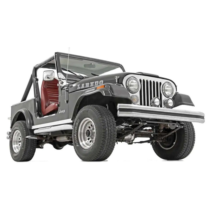 Front Shackle Reversal Kit, Rough Country Lift 0.5 Inch, Jeep CJ 1971 - 1986 - EDK.ro