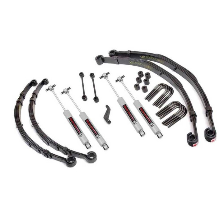 Kit Suspensie de Ridicare, Rough Country 82-86 Lift 4 Inch, Jeep CJ 1971 - 1986 - EDK.ro