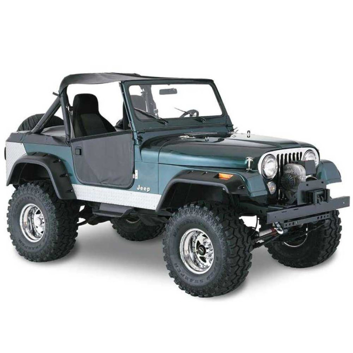 Extensii Aripi Față și Spate Stil Decupaj, Bushwacker Cut-out Style, Jeep CJ 1971 - 1986 - EDK.ro