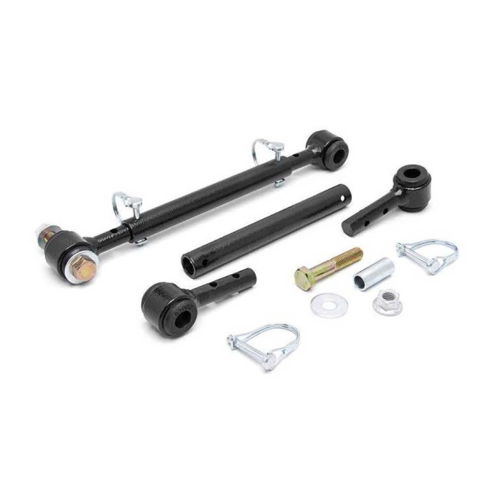 Front Quick Disconnect Sway Bar Links, Rough Country Lift 4-6 Inch, Jeep CJ 1971 - 1986, Jeep Wrangler 1987 - 1995 - EDK.ro