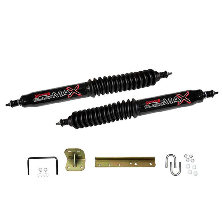 Dual Steering Stabilizer Black, Skyjacker, Jeep CJ 1971 - 1986, Jeep Wrangler 1987 - 1995 - EDK.ro