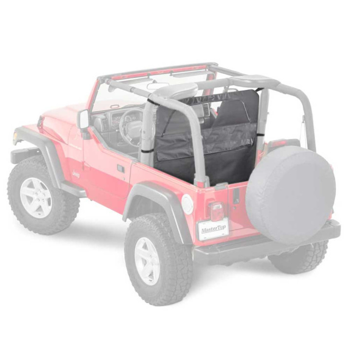Protecție Anti-vânt cu Fermoar, MasterTop, Jeep CJ 1971 - 1986, Jeep Wrangler 1987 - 1995, Jeep Wrangler 1997 - 2006 - EDK.ro