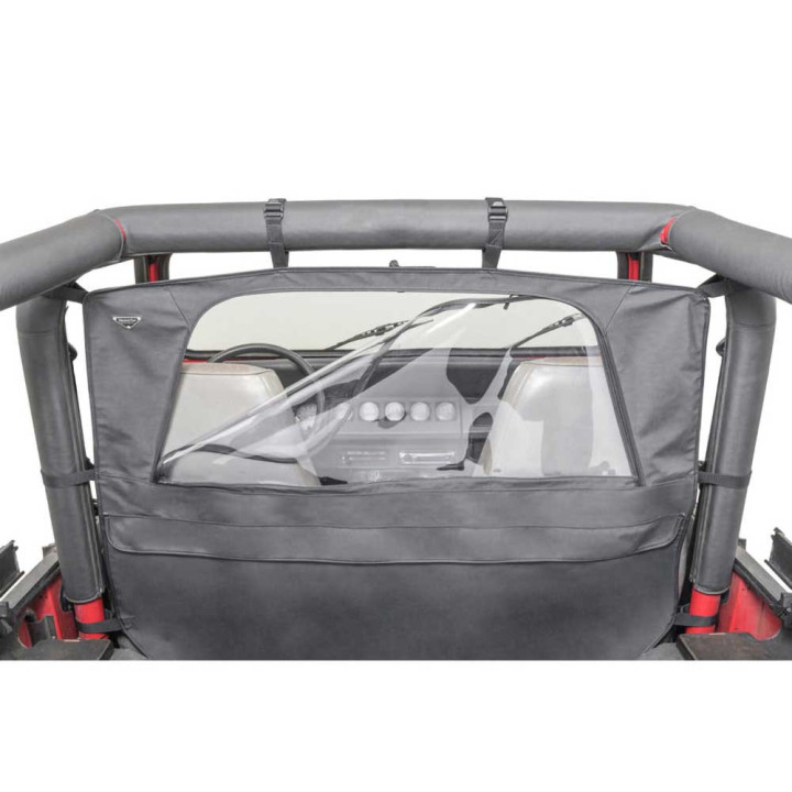 Protecție Anti-vânt cu Fermoar, MasterTop, Jeep CJ 1971 - 1986, Jeep Wrangler 1987 - 1995, Jeep Wrangler 1997 - 2006 - EDK.ro