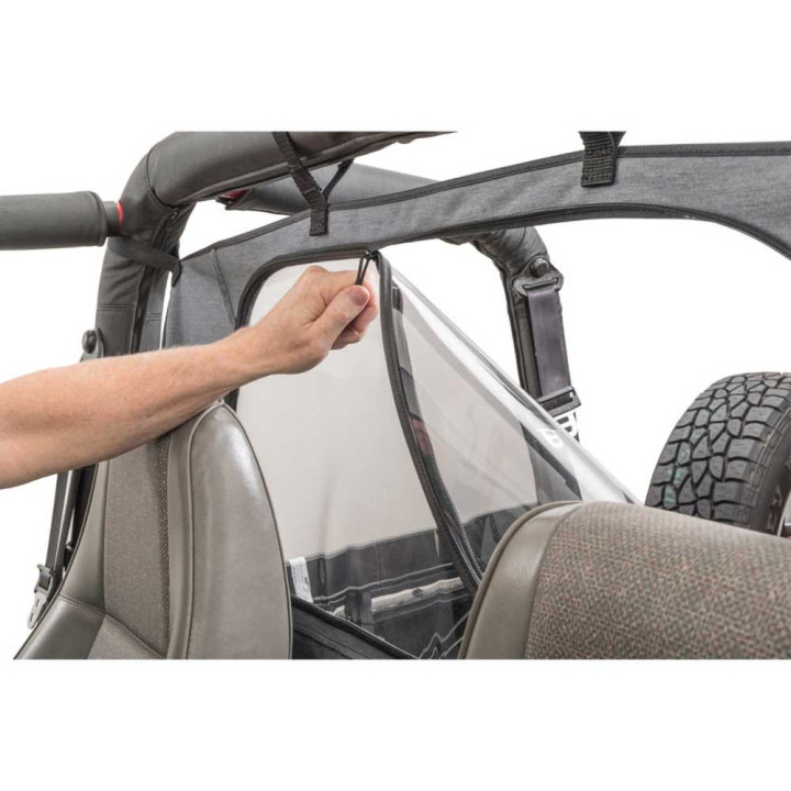 Protecție Anti-vânt cu Fermoar, MasterTop, Jeep CJ 1971 - 1986, Jeep Wrangler 1987 - 1995, Jeep Wrangler 1997 - 2006 - EDK.ro