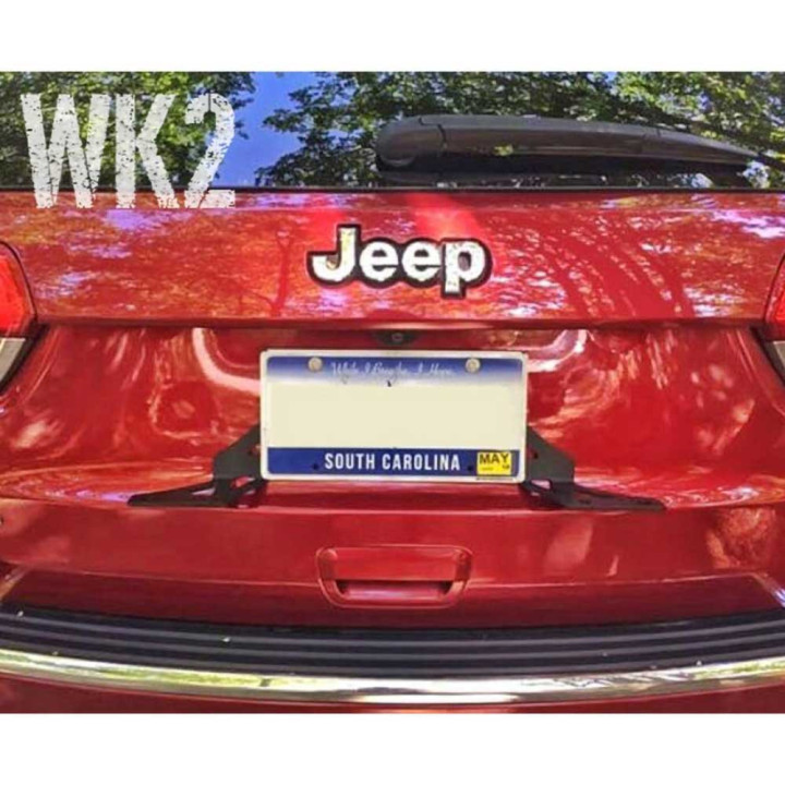 Rear License Plate Bracket with Additional LED Lamp Mounts Valkyrie, Valkyrie (to remove), Jeep Compass 2017 - Present, Jeep Ren
