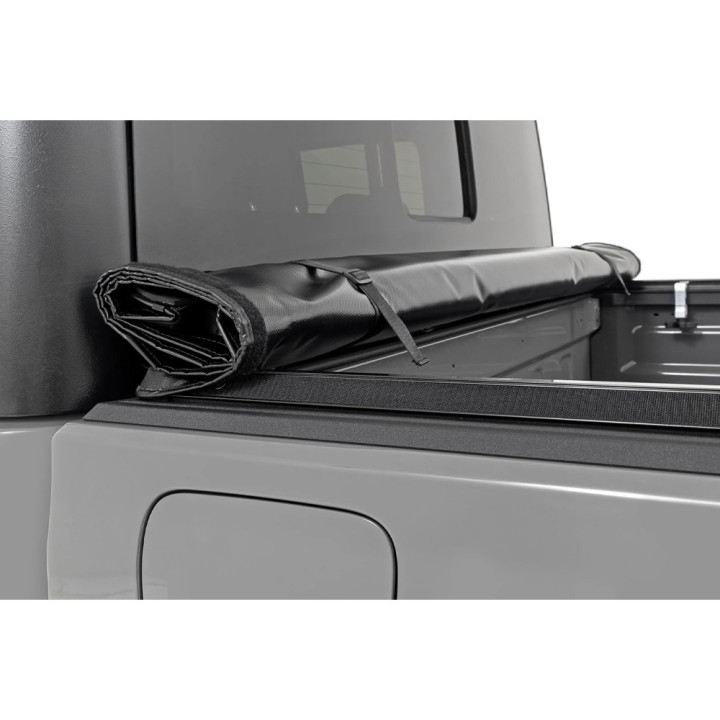 Soft Top Tonneau Bed Cover, Rough Country Roll, Jeep Gladiator 2020 - Present - EDK.ro