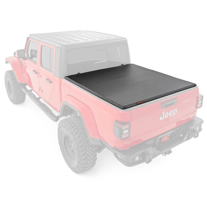 Închidere de Benă Tip Prelată, Rough Country Tri-Fold, Chevrolet Colorado / GMC Canyon Lungime Benă 5.0 Feet 2014 - Prezent - ED