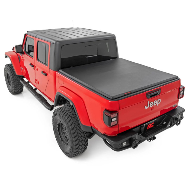 Soft Top Tonneau Bed Cover, Rough Country Tri-Fold, Chevrolet Colorado / GMC Canyon Bed Length 5.0 Feet 2014 - Present - EDK.ro