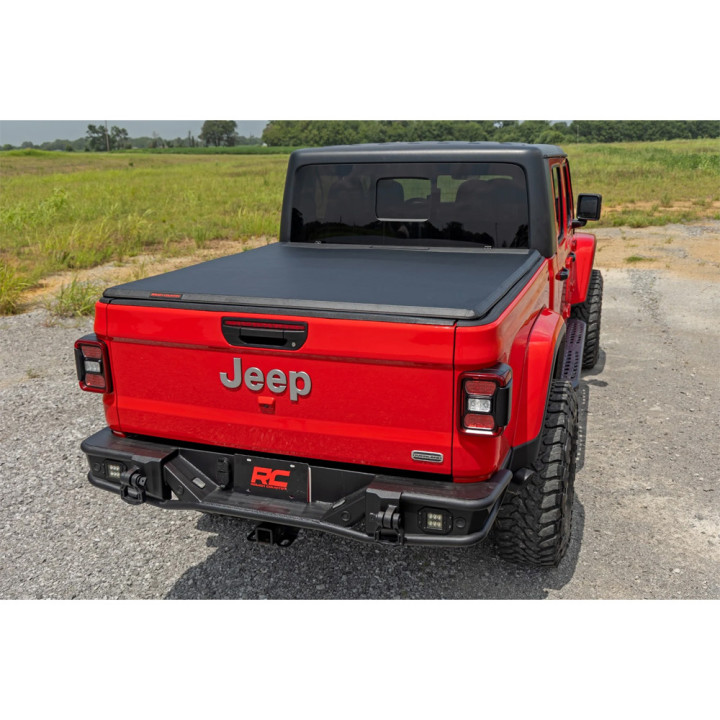 Soft Top Tonneau Bed Cover, Rough Country Tri-Fold, Chevrolet Colorado / GMC Canyon Bed Length 5.0 Feet 2014 - Present - EDK.ro