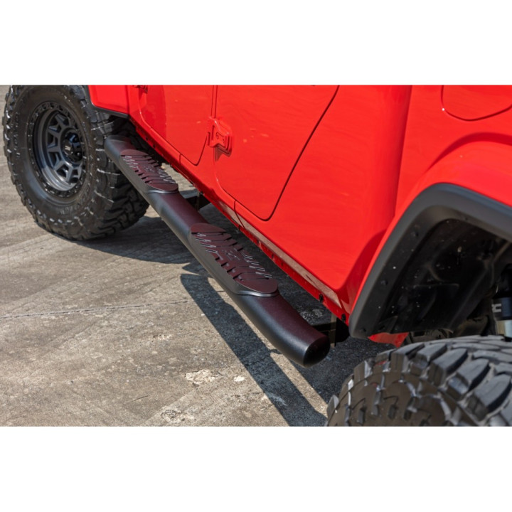Side Steps, Rough Country Oval Nerf Step, Jeep Gladiator 2020 - Present - EDK.ro
