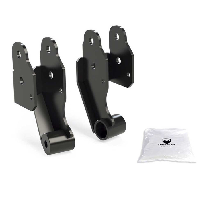 Extended-travel Axle Bracket Kit Rear Upper Control Arms, TeraFlex Lift 1-6 Inch, Jeep Gladiator 2020 - Present - EDK.ro