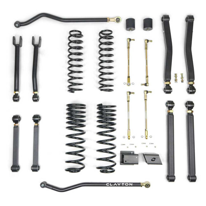 Suspension Lift Kit Overland+, Clayton Off Road Lift 2.5 Inch, Jeep Gladiator 2020 - Present - EDK.ro
