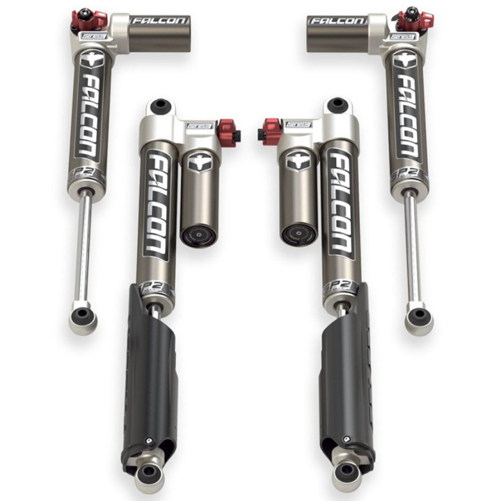 Shocks Set, TeraFlex Falcon Series SP2 3.3 Fast Adjust Piggyback Lift 0-1.5 Inch, Jeep Gladiator 2020 - Present - EDK.ro
