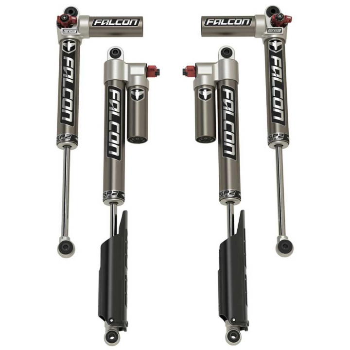 Shocks Set, TeraFlex Falcon Series SP2 3.3 Fast Adjust Piggyback Petrol Lift 0-1.5 Inch, Jeep Gladiator 2020 - Present - EDK.ro