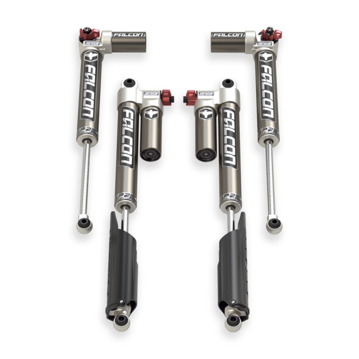 Shocks Set, TeraFlex Falcon Series SP2 3.3 Fast Adjust Piggyback Lift 2-3 Inch, Jeep Gladiator 2020 - Present - EDK.ro
