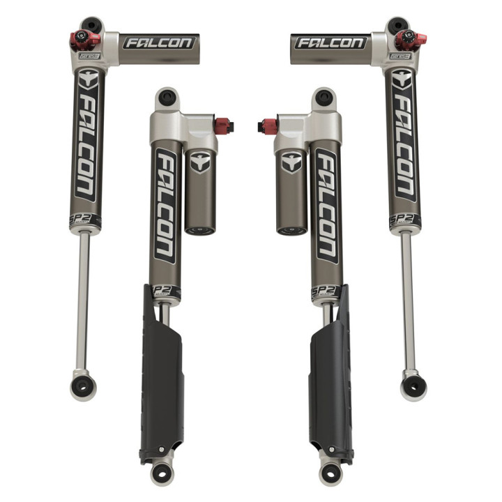 Shocks Set, TeraFlex Falcon Series SP2 3.3 Fast Adjust Piggyback Petrol Lift 2-3 Inch, Jeep Gladiator 2020 - Present - EDK.ro