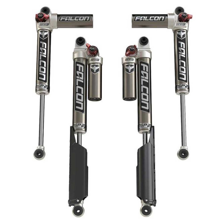 Shocks Set, TeraFlex Falcon Series SP2 3.3 Fast Adjust Piggyback Petrol Lift 3.5-4.5 Inch, Jeep Gladiator 2020 - Present - EDK.r