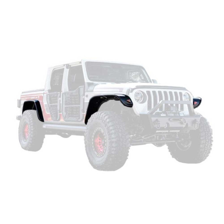 Extensii Aripi Față și Spate, Bushwacker Flat Style, Jeep Gladiator 2020 - Prezent - EDK.ro