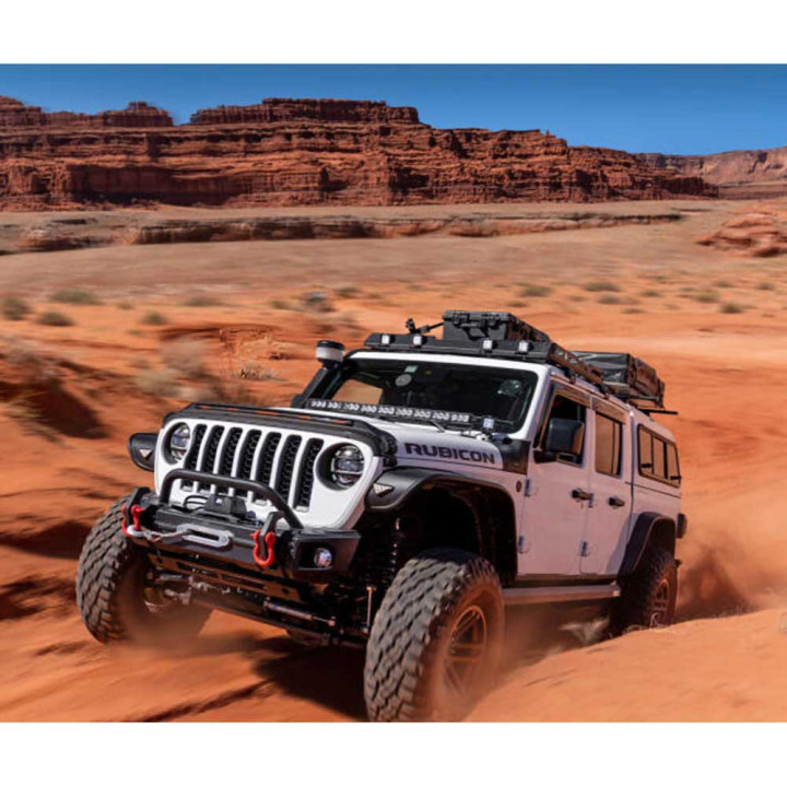 Front and Rear Fender Flares Standard Coverage, Bushwacker Flat Style, Jeep Gladiator 2020 - Present - EDK.ro