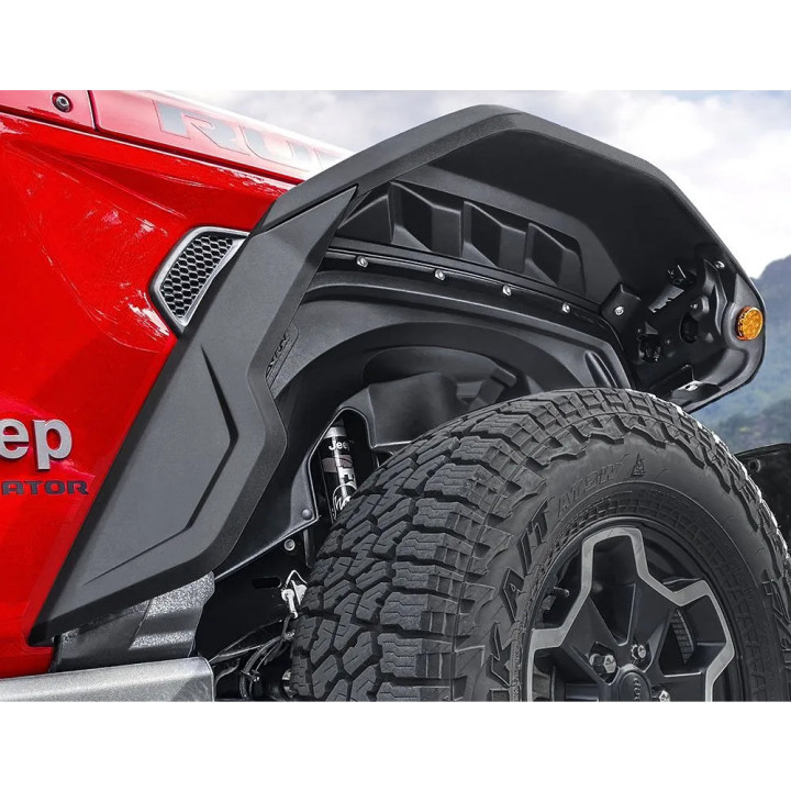 Fender Flares Set with Mudguards, Air Design Panther Pro, Jeep Gladiator 2020 - Present - EDK.ro