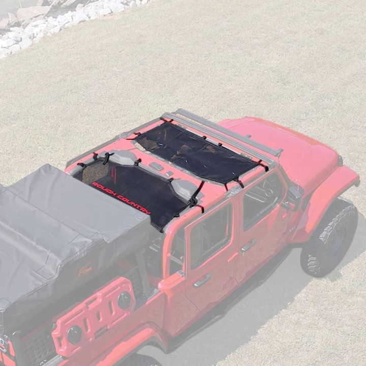 Soft Top Mesh Bikini, Rough Country Top Plus, Jeep Gladiator 2020 - Present - EDK.ro