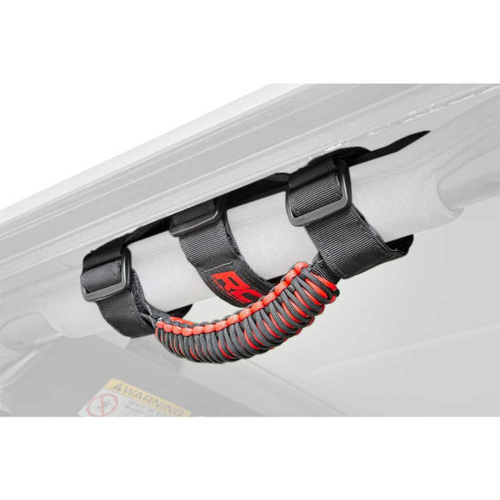 Roll Bar Grab Handles, Rough Country, Jeep Gladiator 2020 - Present, Jeep Wrangler 1987 - 1995, Jeep Wrangler 1997 - Present - E