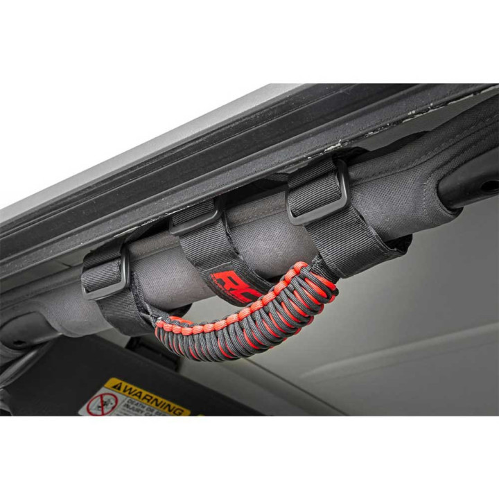 Roll Bar Grab Handles, Rough Country, Jeep Gladiator 2020 - Present, Jeep Wrangler 1987 - 1995, Jeep Wrangler 1997 - Present - E