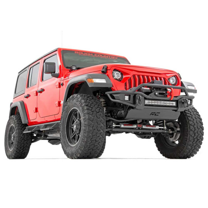 Bullbar Off-Road, Rough Country cu Lumini LED, Jeep Gladiator / Wrangler 2007 - Prezent - EDK.ro