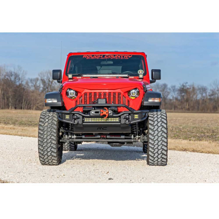 Bullbar Off-Road, Rough Country cu Lumini LED, Jeep Gladiator / Wrangler 2007 - Prezent - EDK.ro