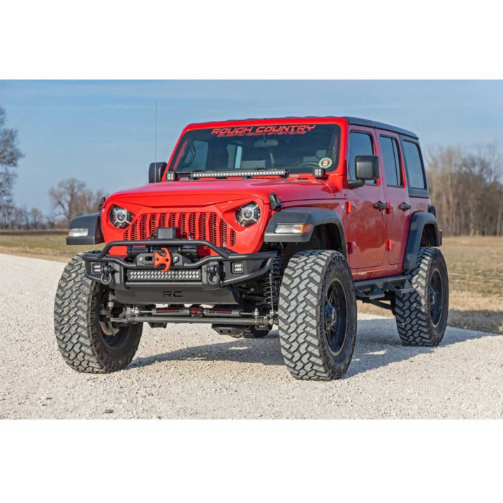 Bullbar Off-Road, Rough Country cu Lumini LED, Jeep Gladiator / Wrangler 2007 - Prezent - EDK.ro