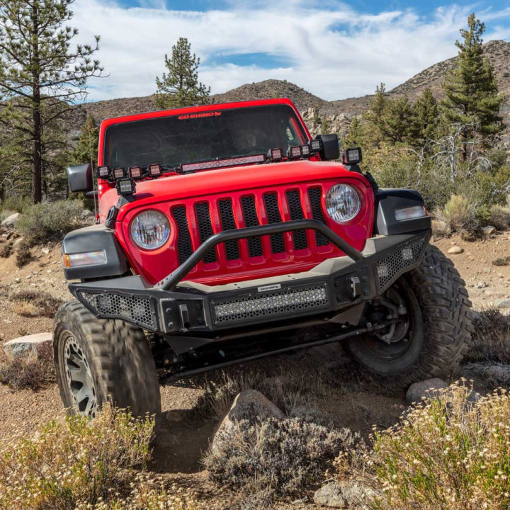 Bullbar Off-Road, Go Rhino Rockline, Jeep Gladiator / Wrangler 2007 - Prezent - EDK.ro