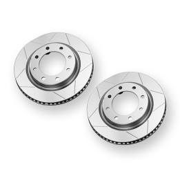 Rear Vented & Slotted Rotors 8x6.5 Inch, TeraFlex, Jeep Gladiator 2020 - Present, Jeep Wrangler 2007 - Present - EDK.ro